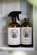 Purify Home Care Ritual Kit | Bathroom Cleaner Concentrate with Matching Glass Spray Bottle