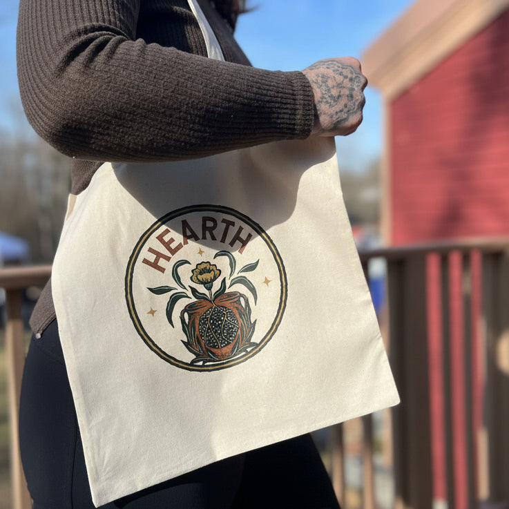 Hearth Essential Tote - 100% Cotton Lightweight Bag