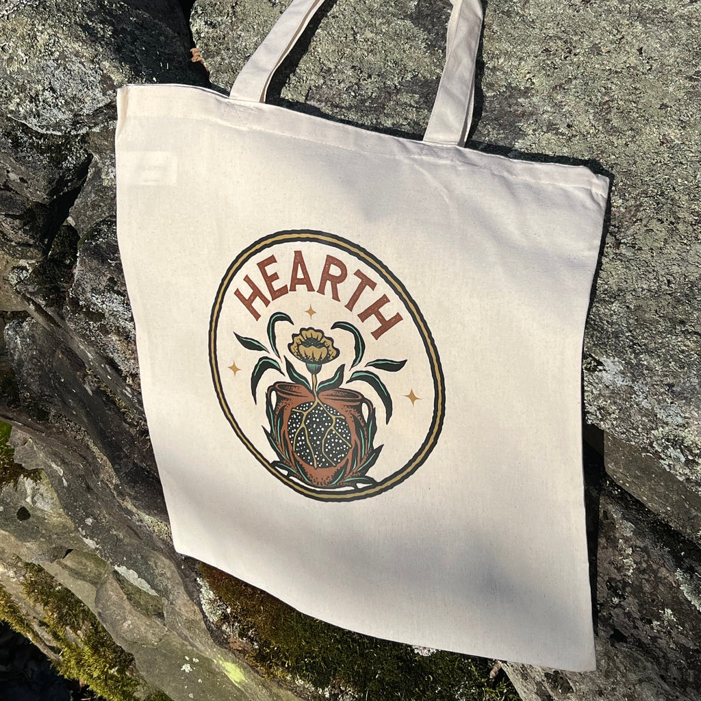 Hearth Essential Tote - 100% Cotton Lightweight Bag