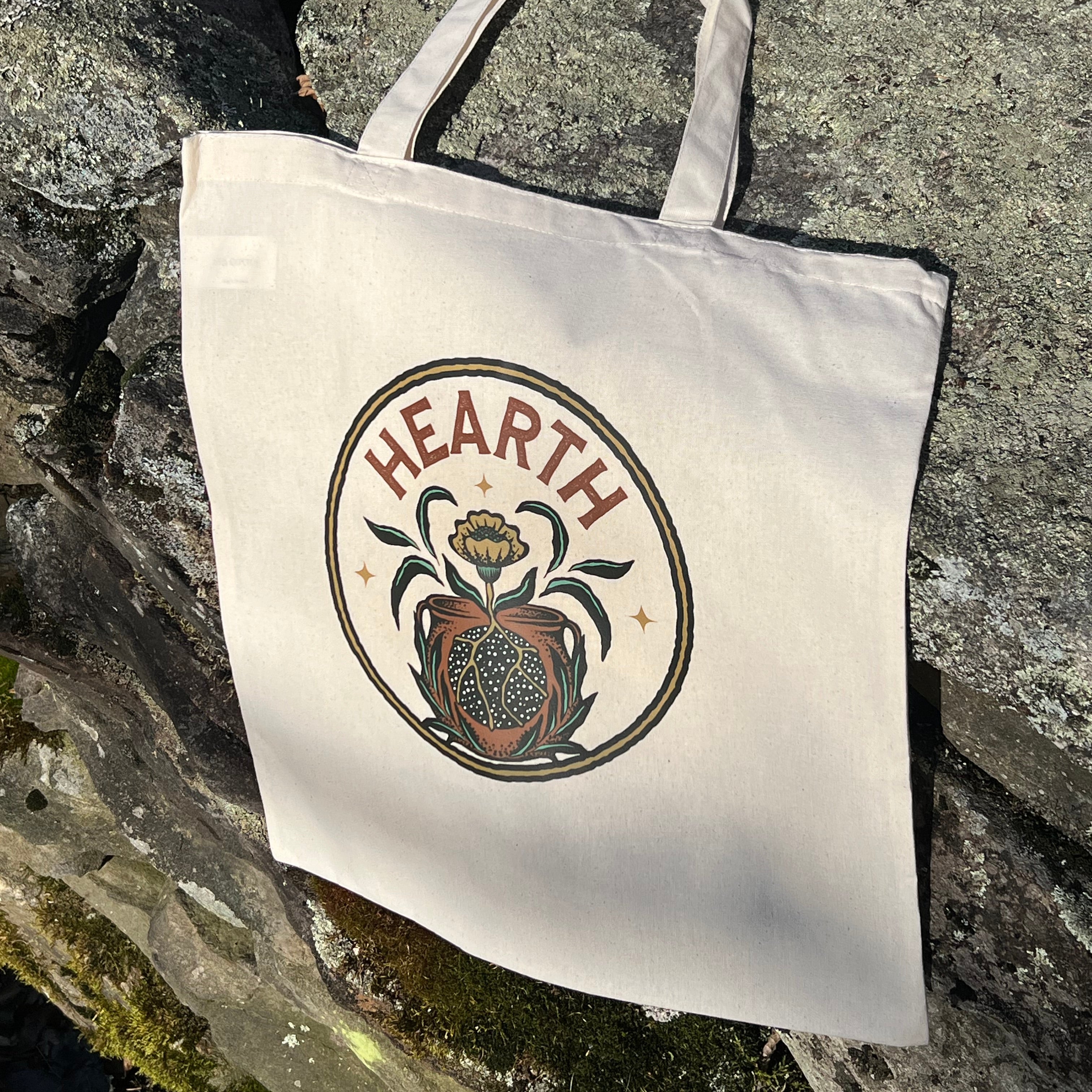 Hearth Essential Tote - 100% Cotton Lightweight Bag
