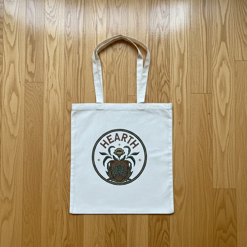 Hearth Essential Tote - 100% Cotton Lightweight Bag