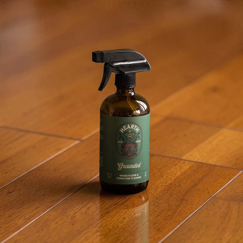 Grounded Home Care Ritual Kit | Wood Floor Cleaner Concentrate with Matching Spray Bottle